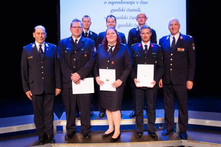 Slavnostna podelitev listin o napredovanju v čine gasilski častnik, višji gasilski častnik in visoki gasilski častnik (65)